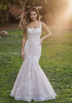 Allure Bridals 9950 Fit-and-Flare Wedding Dress