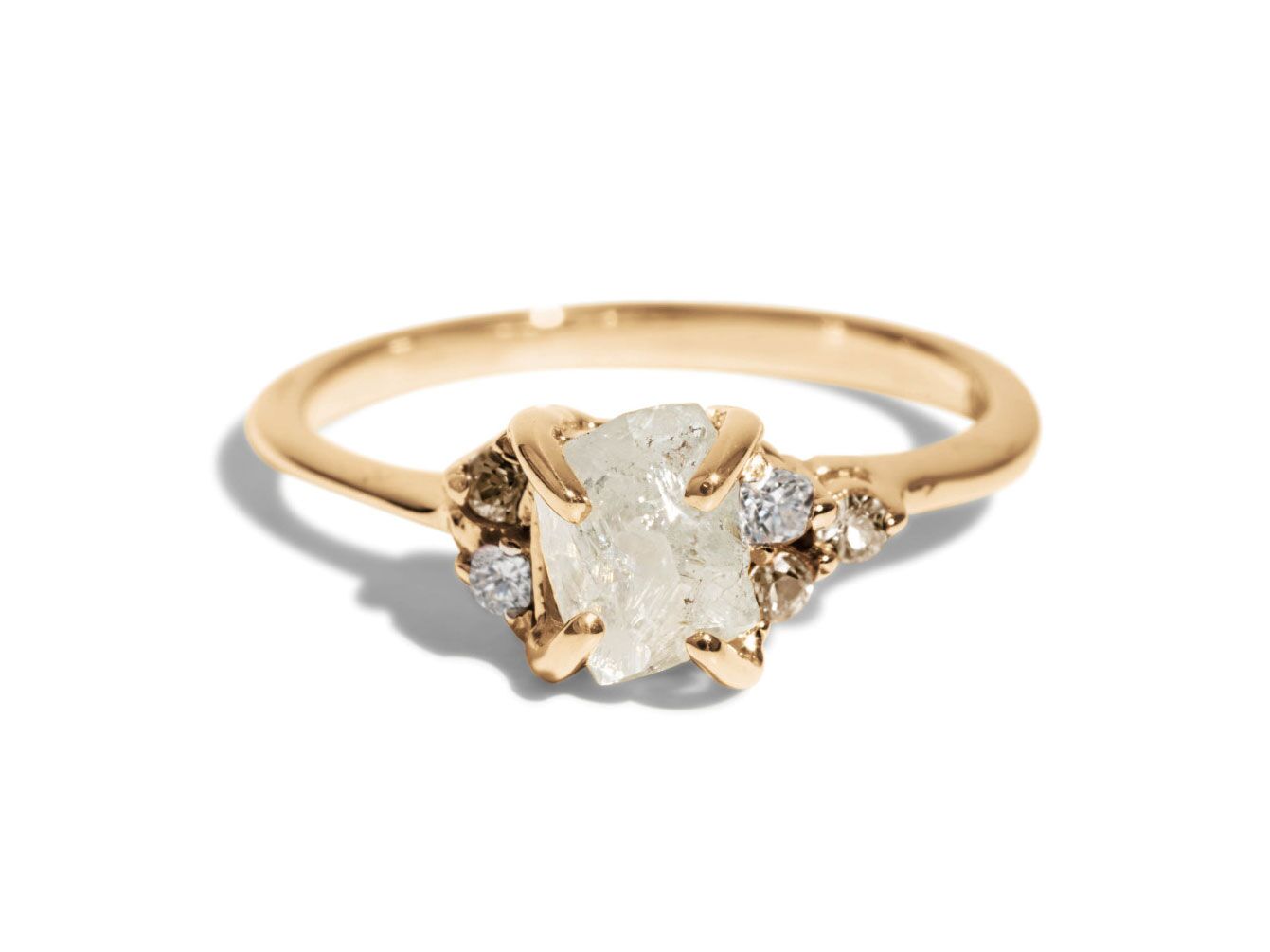 Buy Leaf Nature Ring, Dainty Gold Ring, Minimalist Ring Online in India 