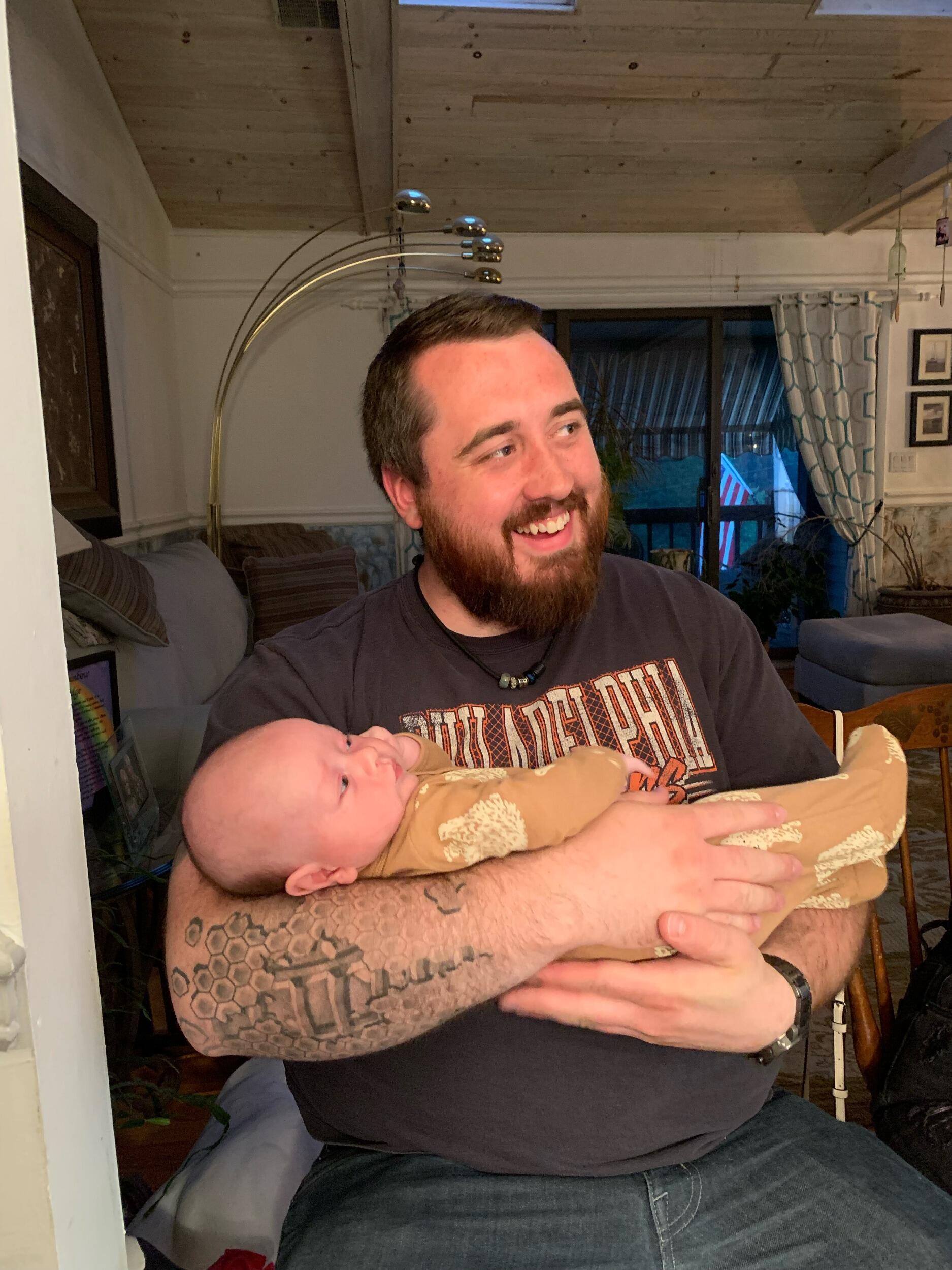 Meeting Bodhi for the first time.