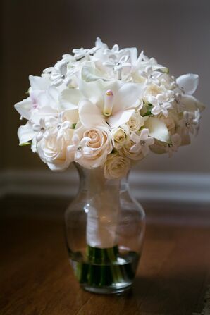 White Winter Bridal Bouquet