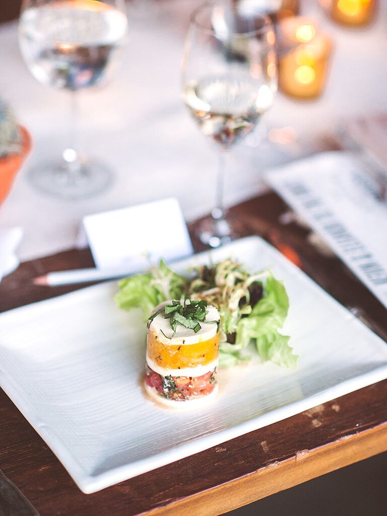 Ideas for gourmet wedding reception appetizers and food