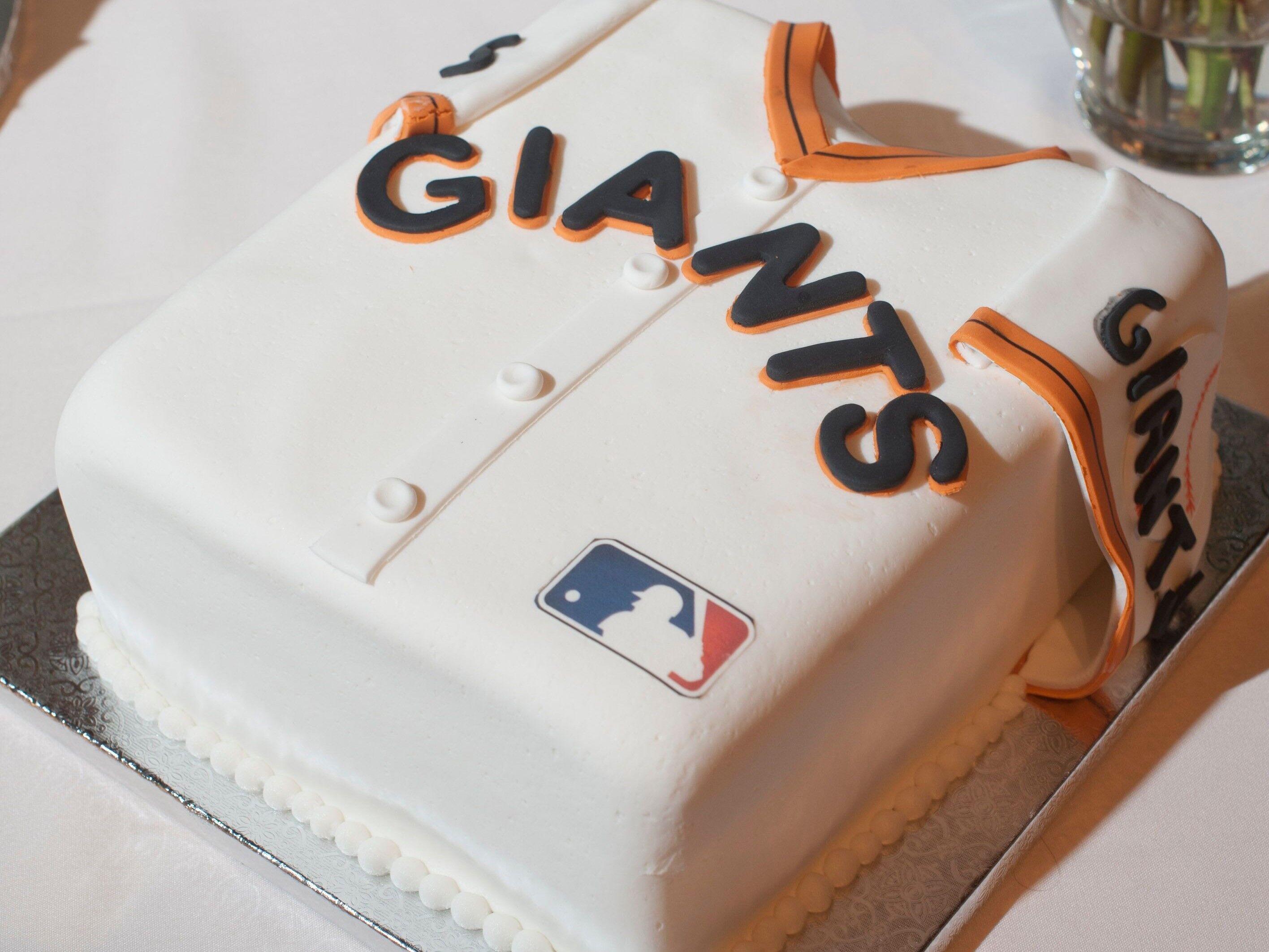 MLB jersey shaped groom's cake. 