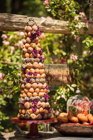 Whimsical Donut Dessert Tower