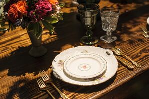 Vintage Floral Place Settings