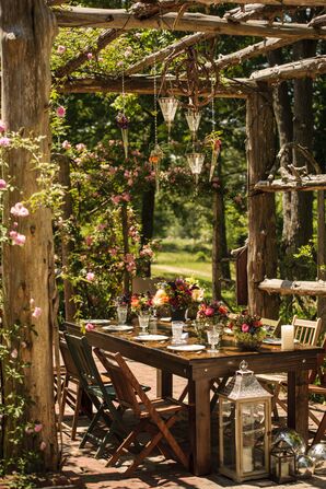 Intimate Romantic Reception Setting