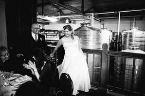 Bride and Groom Entering Reception