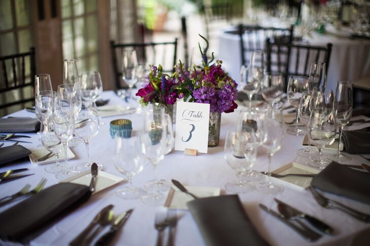 Simple Gray and White Table Number