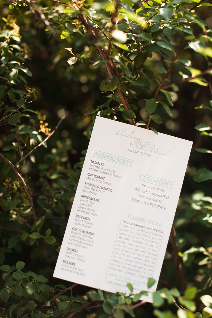 Wedding Program