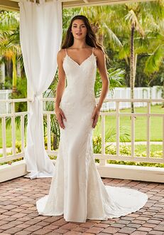 Adrianna Papell Platinum 31210 Fit-and-Flare Wedding Dress