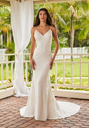 Adrianna Papell Platinum 31210 Fit-and-Flare Wedding Dress