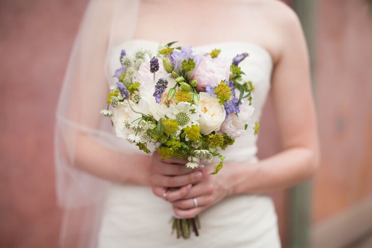 Audrey always loved the look of wildflowers and asked her florist to create flower arrangements with French flowers.