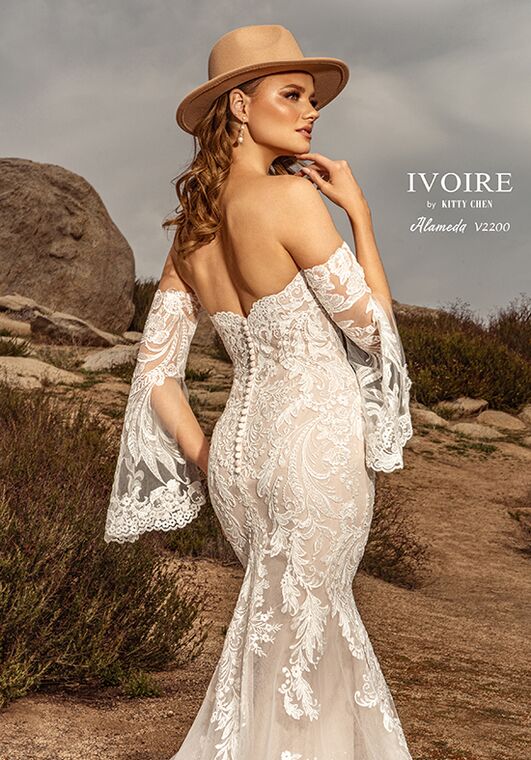 IVOIRE by KITTY CHEN ALAMEDA, V2200 Sheath Wedding Dress - 2