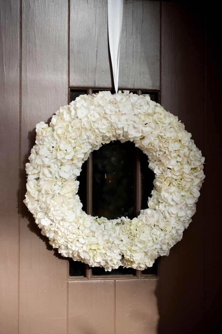 White Hydrangea Wreath