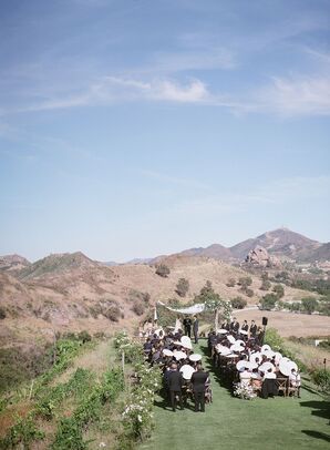 Wedding Ceremony at Saddlerock Ranch in Malibu, California