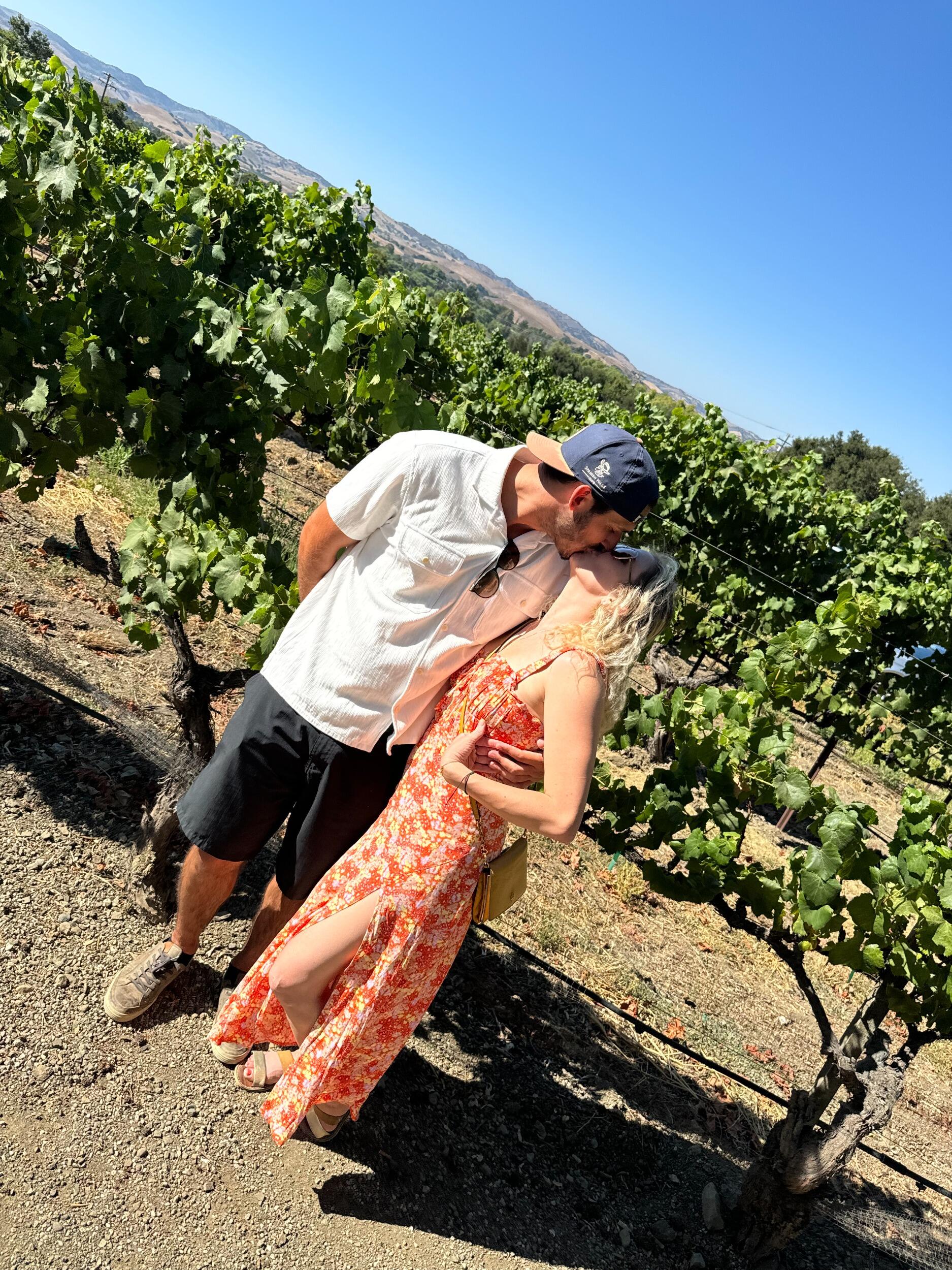 Brianna's 30th birthday — Alec planned a surprise wine tasting in Los Olivos. 