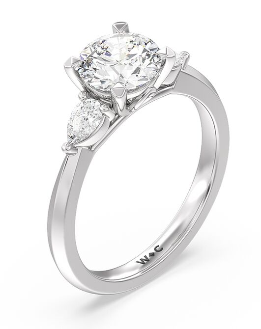 With Clarity Classic Cushion, Emerald, Radiant, Round, Oval Cut Engagement Ring - 2
