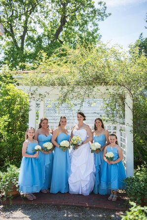 Carolina Blue Alfred Angelo Bridesmaid Dresses
