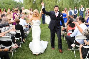 Lauren and Matt Recessional at Barns in Wesleyan Hills Reception