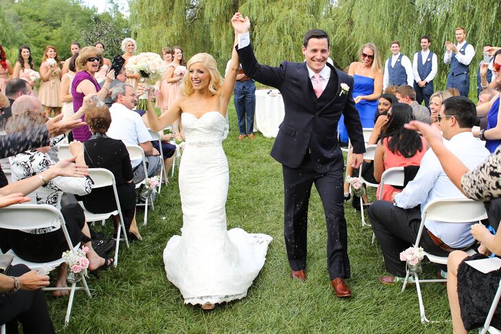 Lauren and Matt Recessional at Barns in Wesleyan Hills Reception