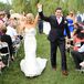Lauren and Matt Recessional at Barns in Wesleyan Hills Reception