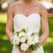 Light Bridal Bouquet with Hints of Green