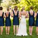 Navy Bridesmaid Dresses with Open Back