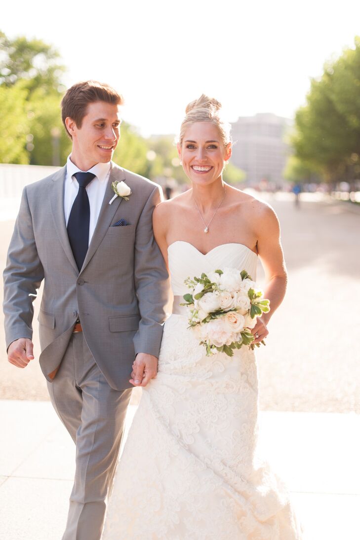 Steve Coppinger, 32, an executive buyer, married Maggie Gillespie, 31, an anesthesiologist, in a beautiful and elegant wedding in Washington, D.C. Aft