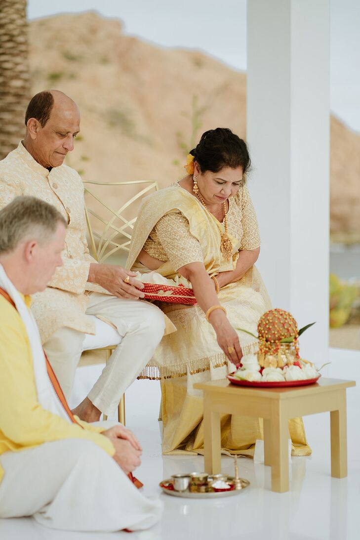 Mother of the Bride During Traditional Hindu Wedding