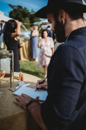 Live Sketch Artist at Wedding in Biddleford Pool, Maine