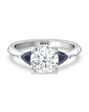 With Clarity Unique Princess, Cushion, Round, Oval Cut Engagement Ring - thumbnail - 1