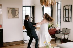 Couple Dancing in Hotel Room at the Ludlow Hotel in New York City