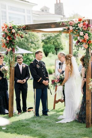 Wedding Ceremony Under Chuppah in Michigan