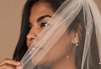 pearl wedding veil
