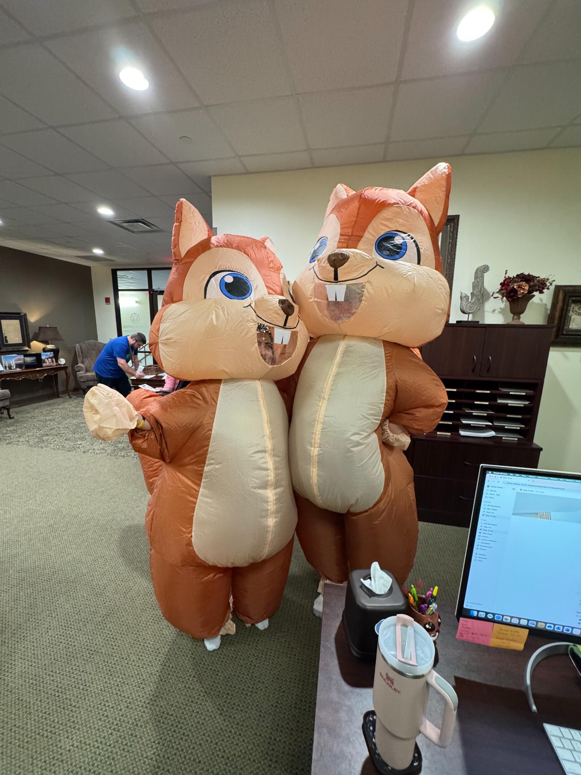 Mascots for Magnified! VBS at ABC