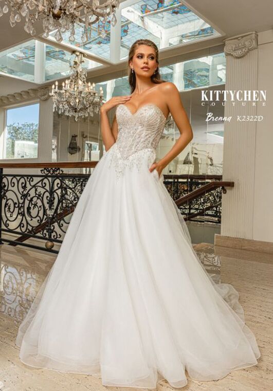 KITTYCHEN Couture BRENNA MILA, K2322 A-Line Wedding Dress - 2