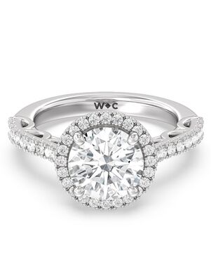 With Clarity Round, Oval Cut Engagement Ring