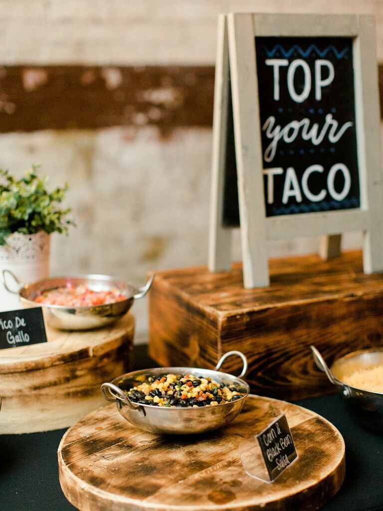 taco bar rehearsal dinner