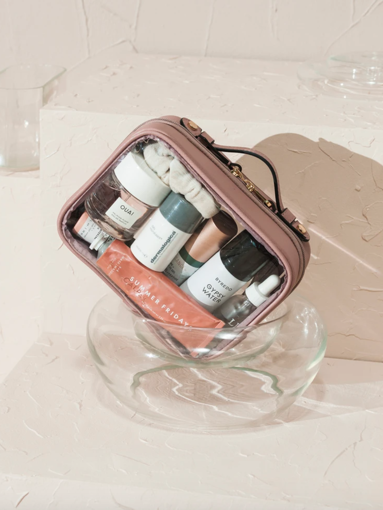 Try This: DIY Clear Makeup Bag - A Beautiful Mess