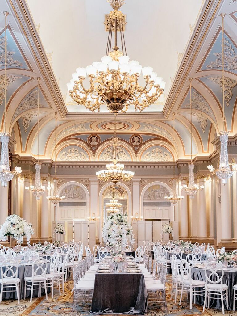 Glamorous Great Gatsby-inspired ballroom wedding venue