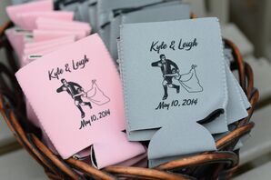 Causal Custom Pastel Koozie Favors