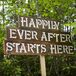 DIY Happily Ever After Wood Wedding Sign