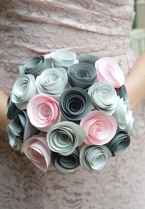 DIY Pastel Paper Flower Bridesmaid Bouquet