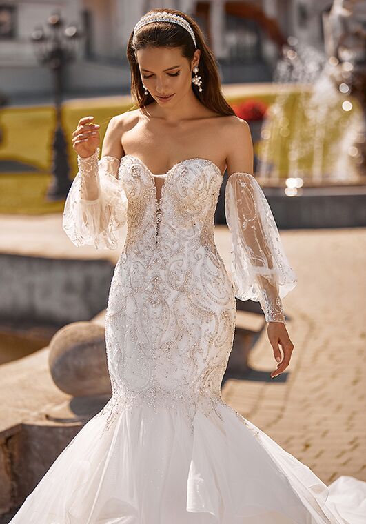 Val Stefani Edinburgh Mermaid Wedding Dress - 2