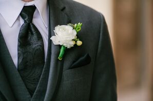 White Rose Boutonniere