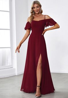 Ever-Pretty ES00237 V-Neck and Plunge Bridesmaid Dress