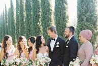 Dyana and Elan's Jewish wedding celebration at Carmel Mountain Ranch Estate in Rancho Bernardo, California, was all about romance—from the color palet