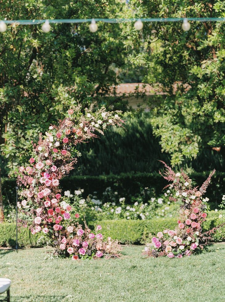 Pink Flower Arch at Rancho Bernardo Inn in San Diego, California