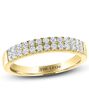 Kay Jewelers THE LEO Diamond Anniversary Band 3/8 ct tw Round-cut 14K Yellow Gold Gold Wedding Ring - thumbnail - 1