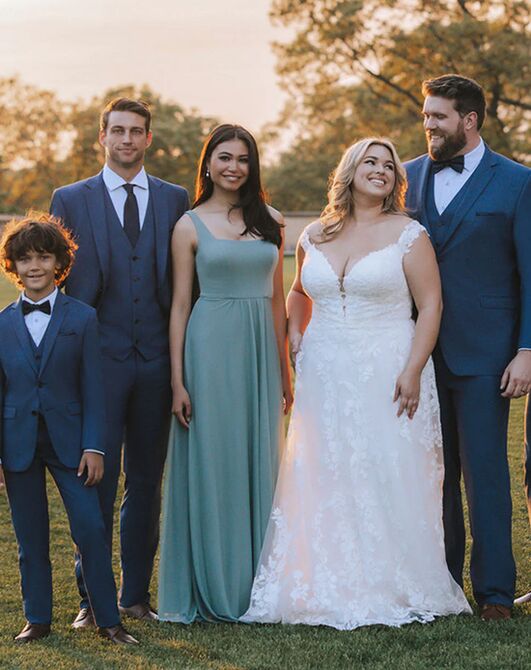 BLACKTIE SAVOY Blue Wedding Suit Blue Tuxedo - 3