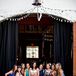 Bride and Bridesmaids in Various Dresses